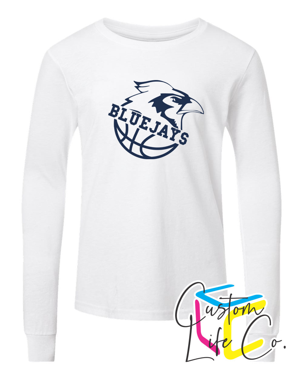 Bluejays Basketball Youth Long Sleeve Shirt