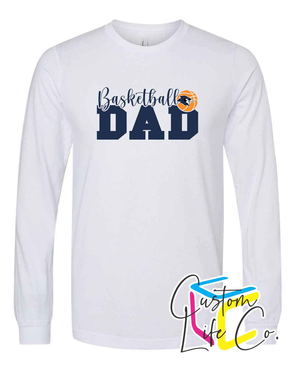 Bluejays Basketball Dad Adult Long Sleeve Shirt