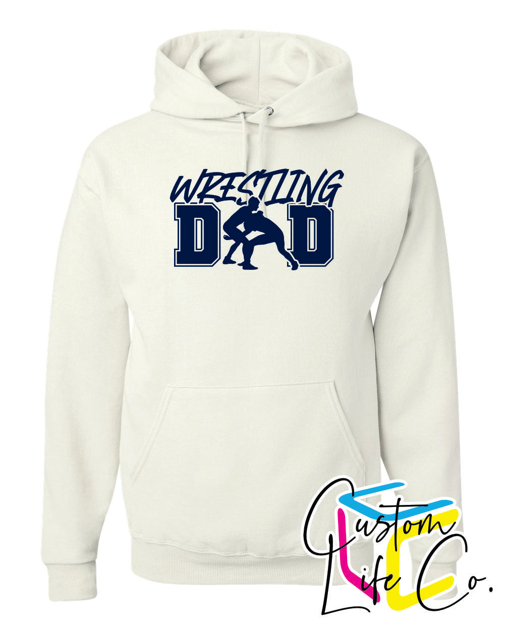 Wrestling Dad Adult Hoodie