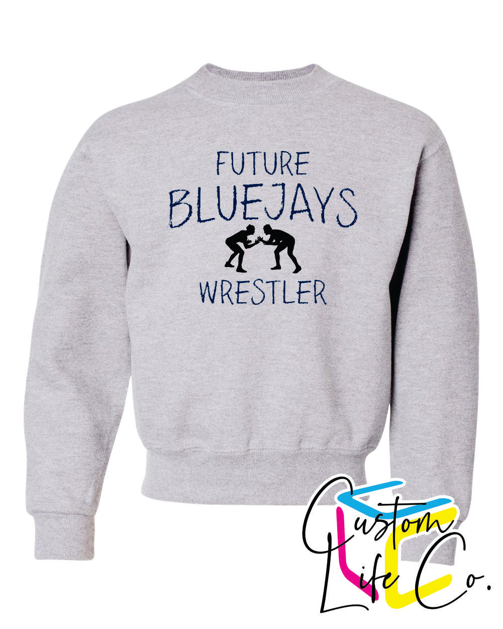 Future Bluejays Wrestler Youth Crewneck