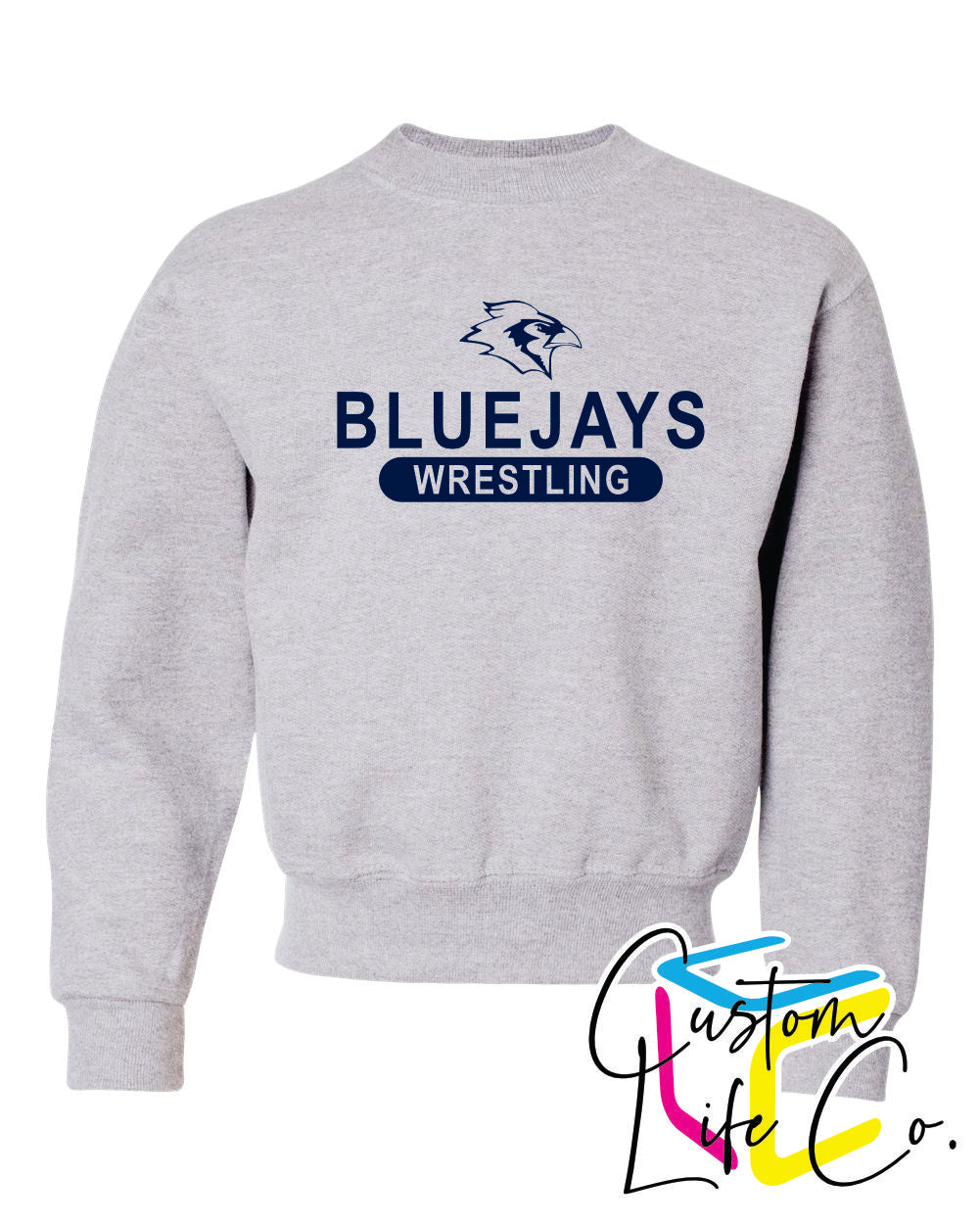 Bluejays Wrestling Youth Crewneck