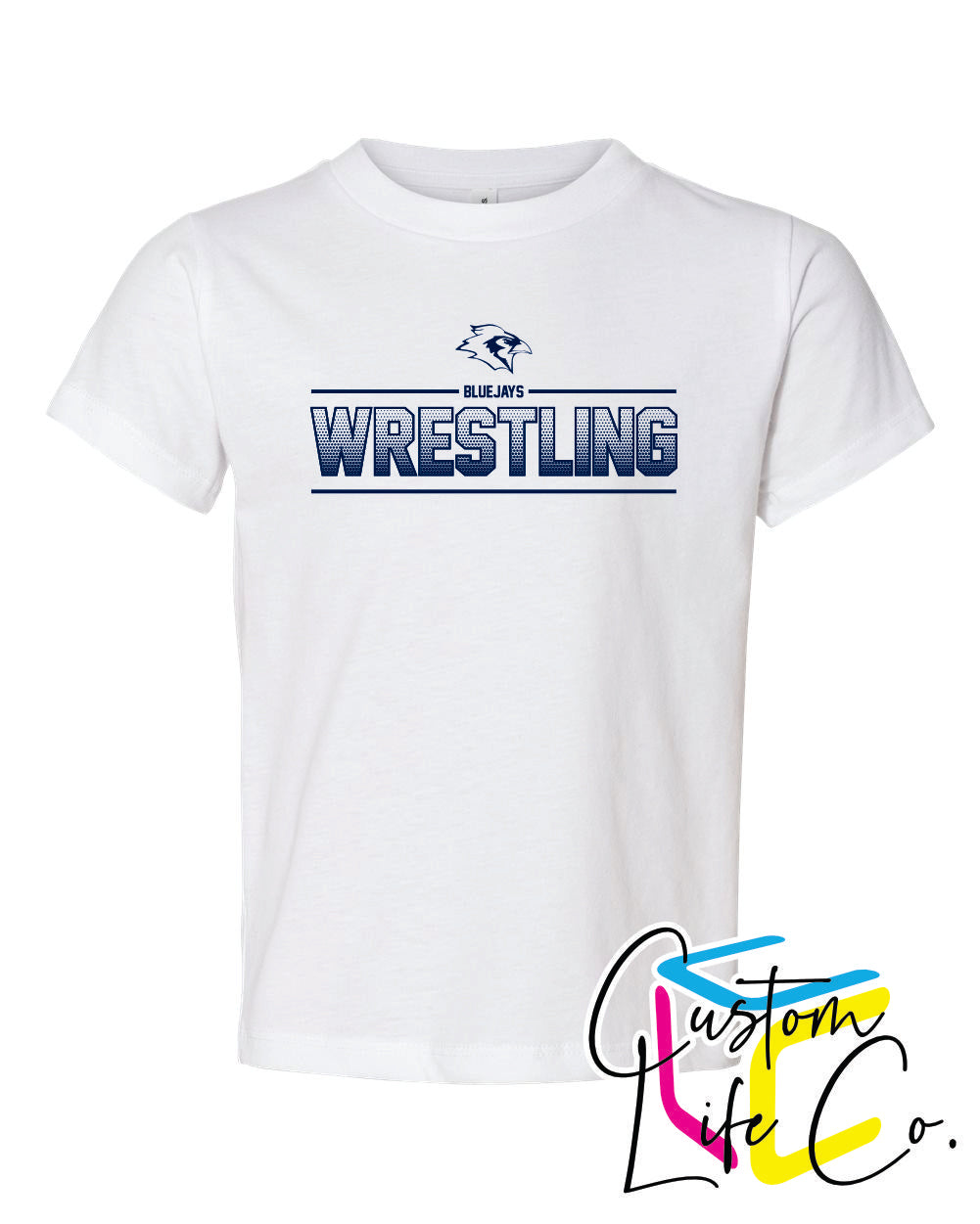 Bluejays Wrestling Ombre Youth T-Shirt