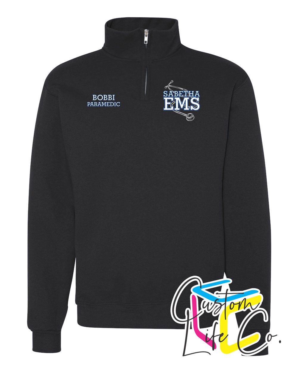Sabetha EMS Fleece Quarter-Zip - Jerzees