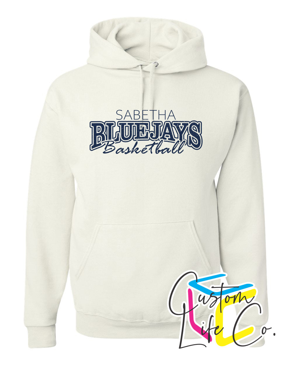 Sabetha Bluejays Basketball Adult Hoodie