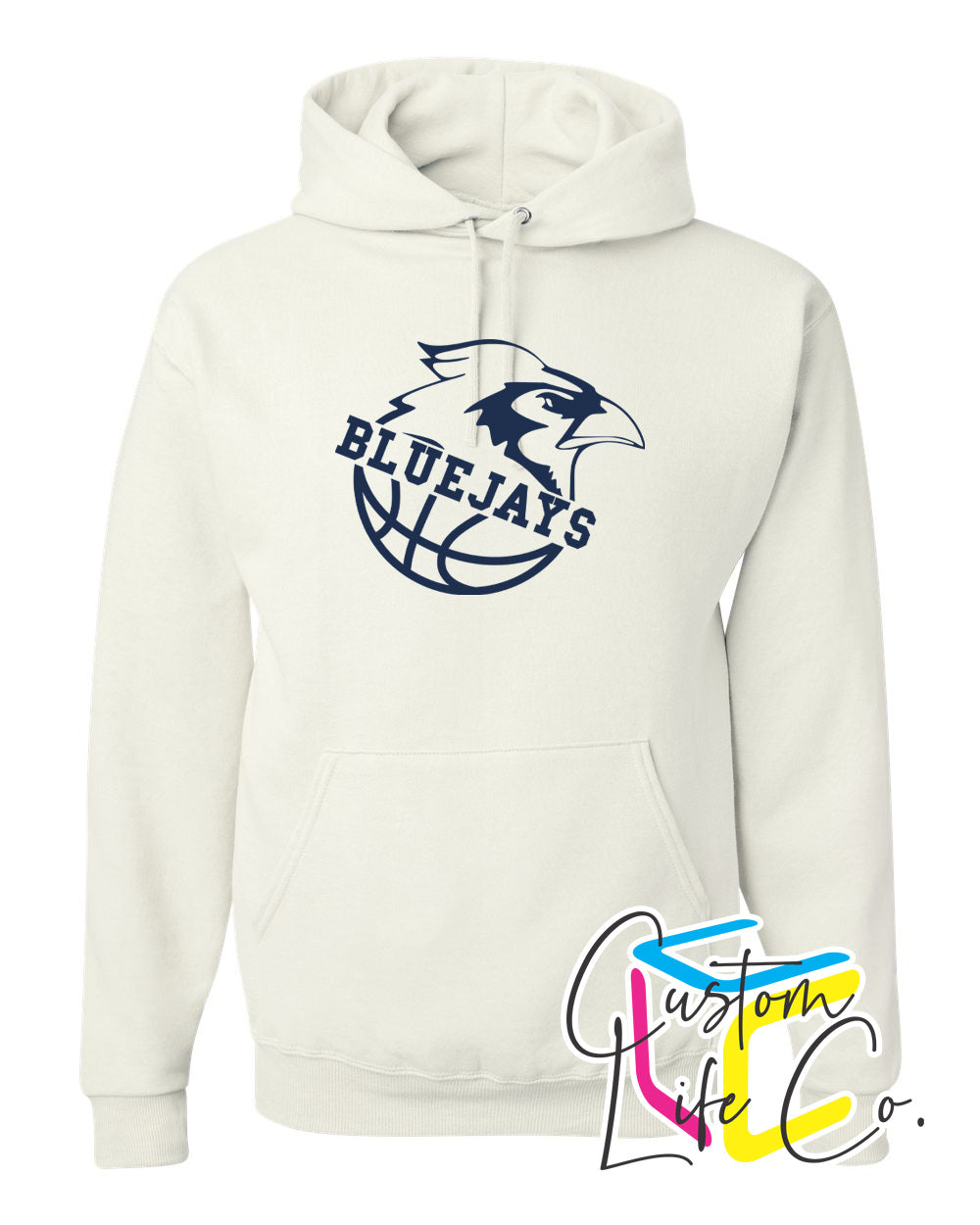 Bluejays Basketball Adult Hoodie