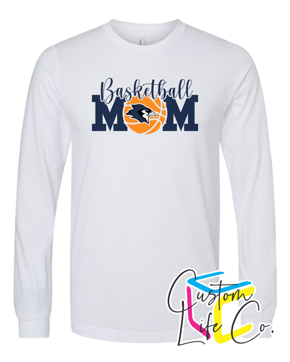 Bluejays Basketball Mom Adult Long Sleeve Shirt