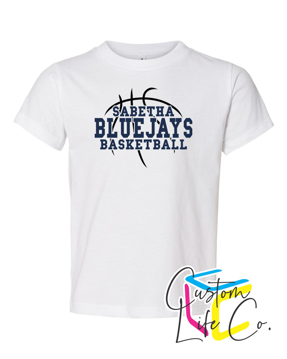 Sabetha Bluejays with Basketball Toddler T-shirt