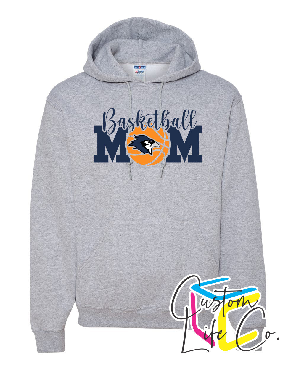 Bluejays Basketball Mom Adult Hoodie