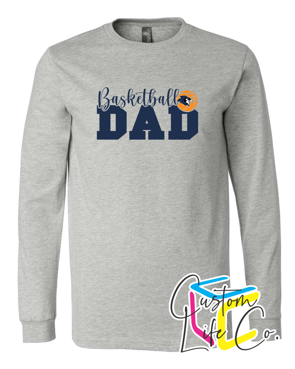 Bluejays Basketball Dad Adult Long Sleeve Shirt