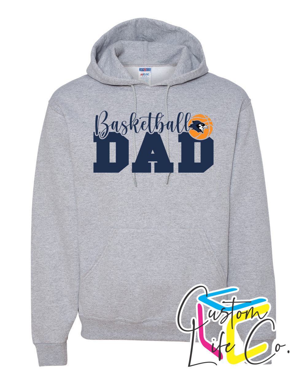 Bluejays Basketball Dad Adult Hoodie