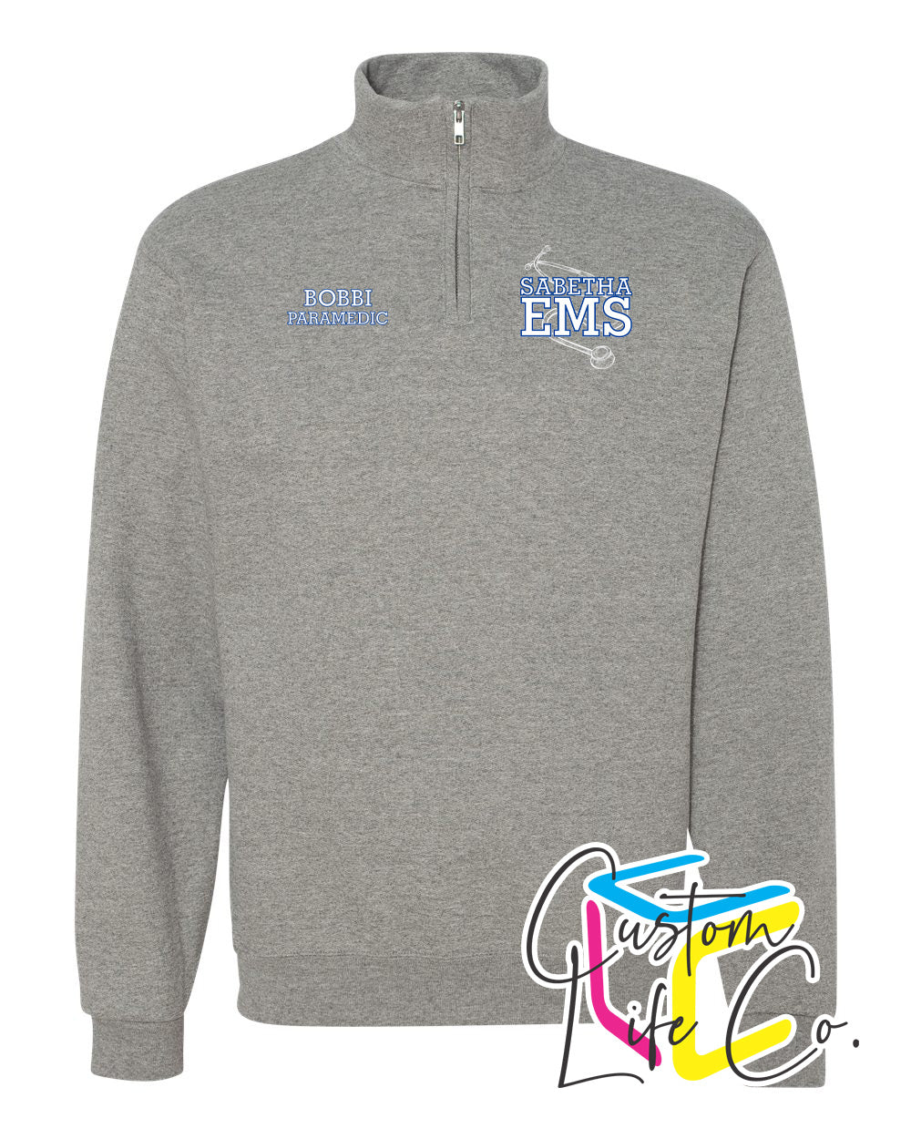 Sabetha EMS Fleece Quarter-Zip - Jerzees