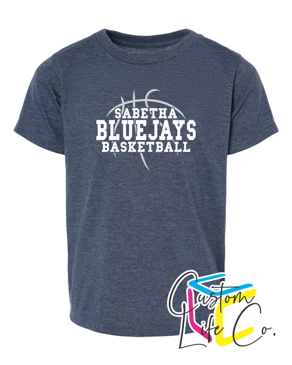 Sabetha Bluejays with Basketball Toddler T-shirt