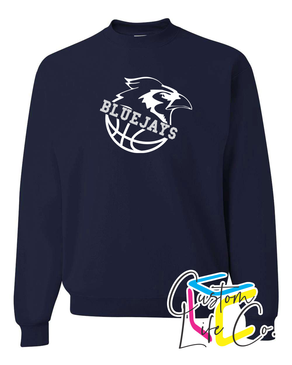 Bluejays Basketball Adult Crewneck