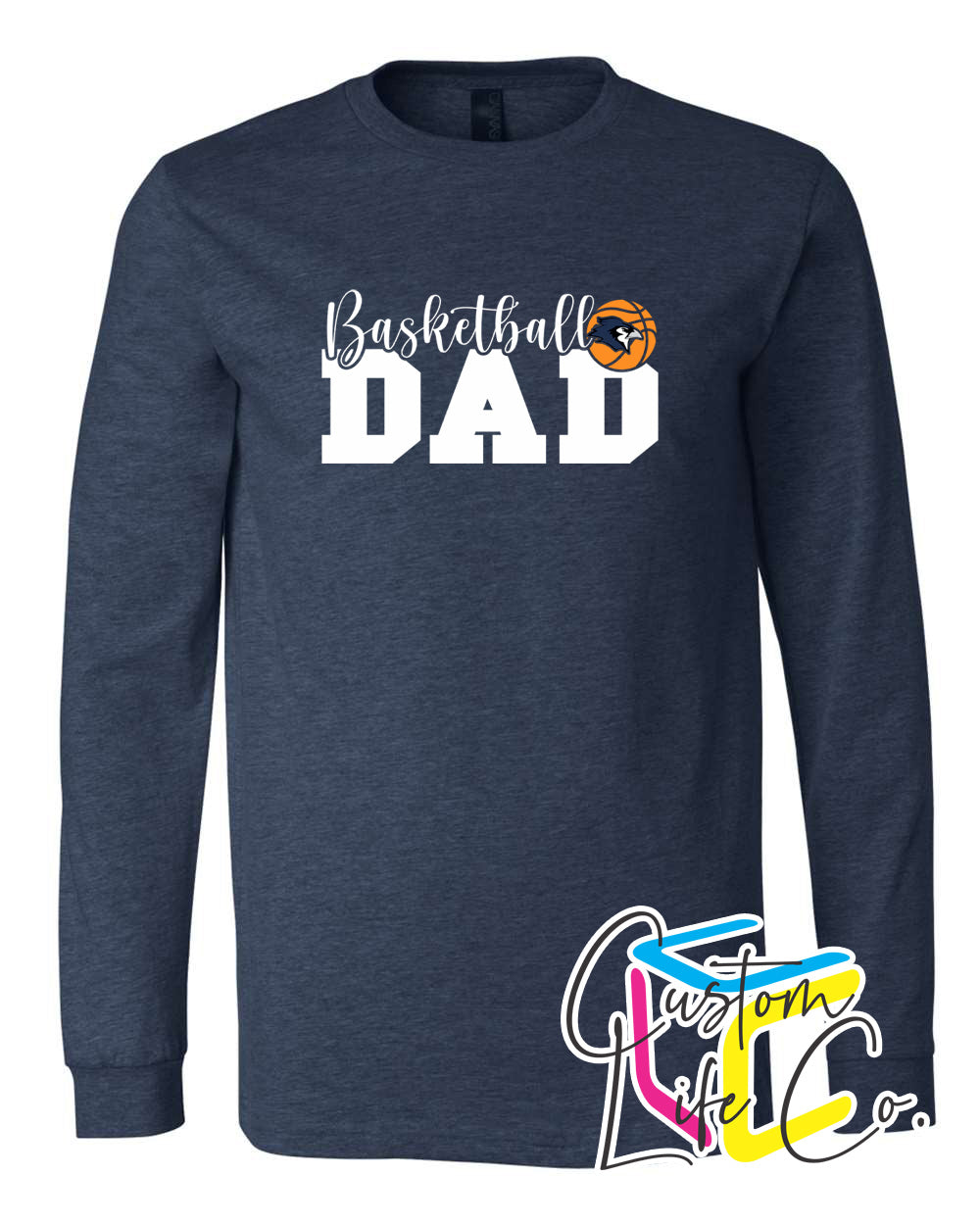 Bluejays Basketball Dad Adult Long Sleeve Shirt