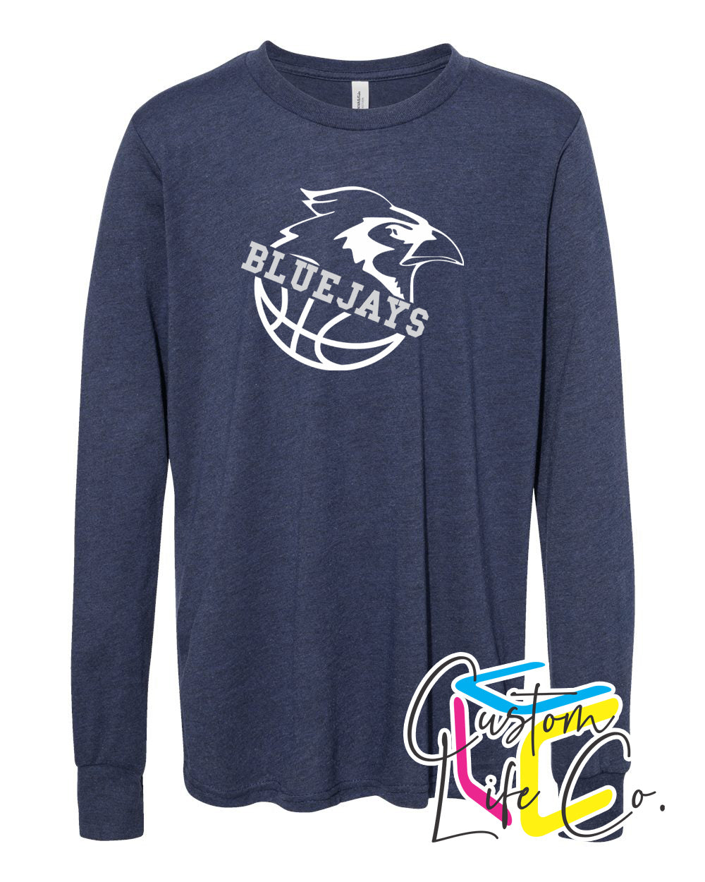 Bluejays Basketball Youth Long Sleeve Shirt
