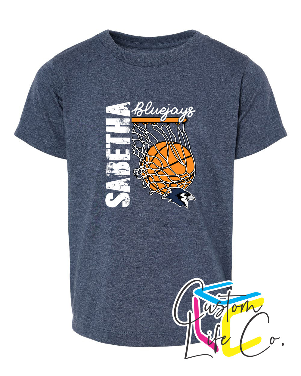 Sabetha Bluejays with Hoop Toddler T-shirt