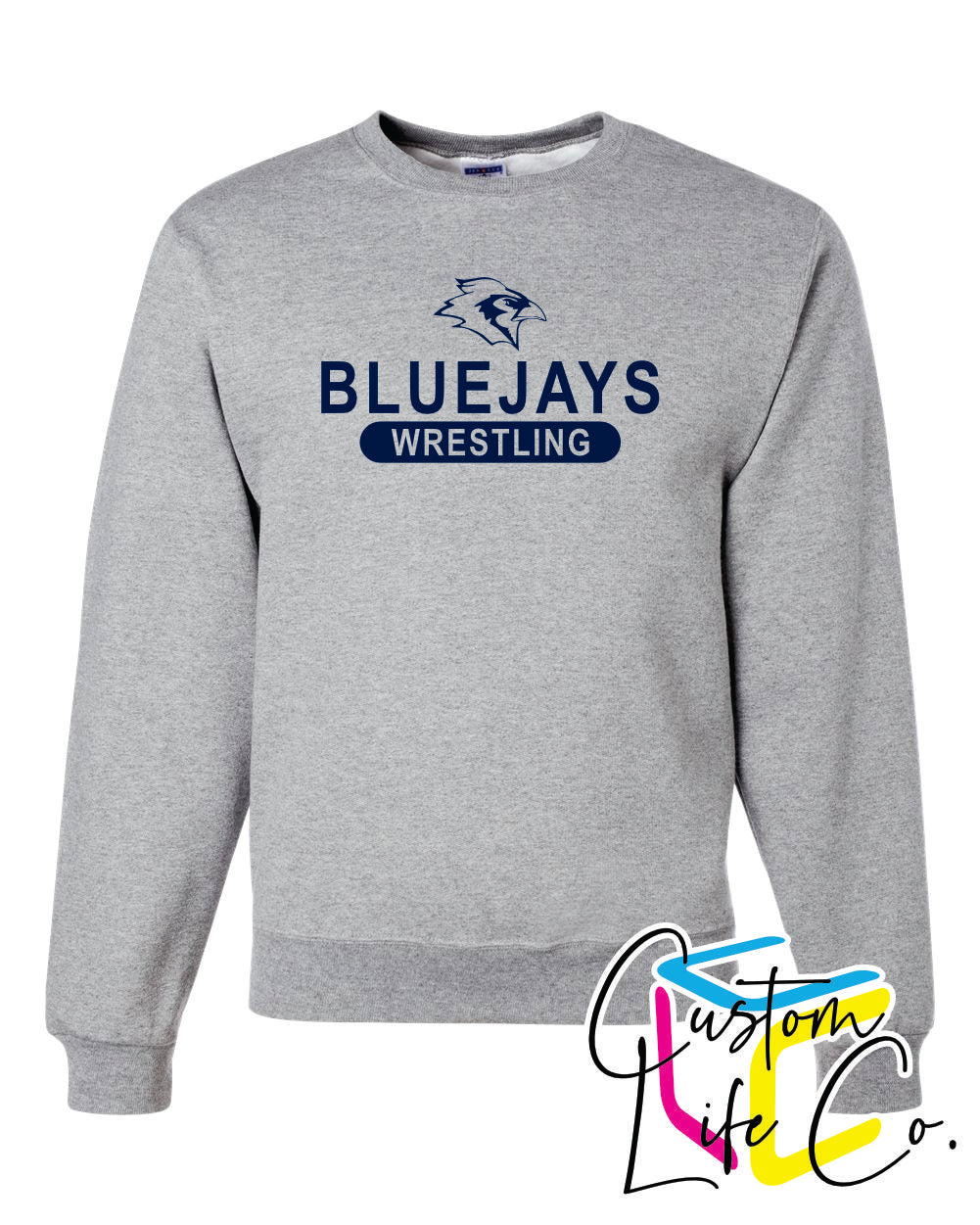 Bluejays Wrestling Adult Crewneck
