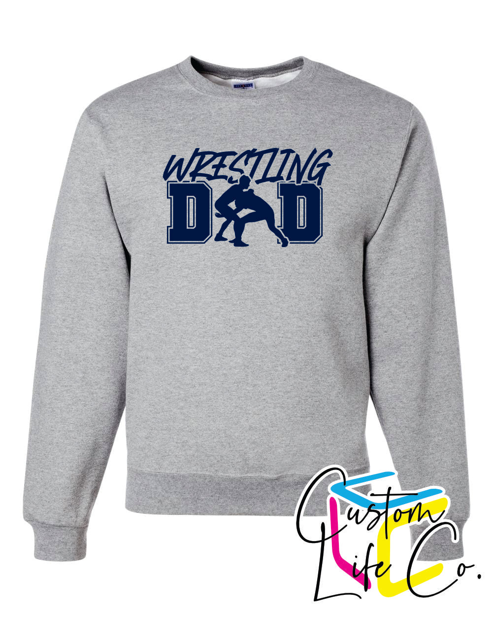 Wrestling Dad Adult Crewneck