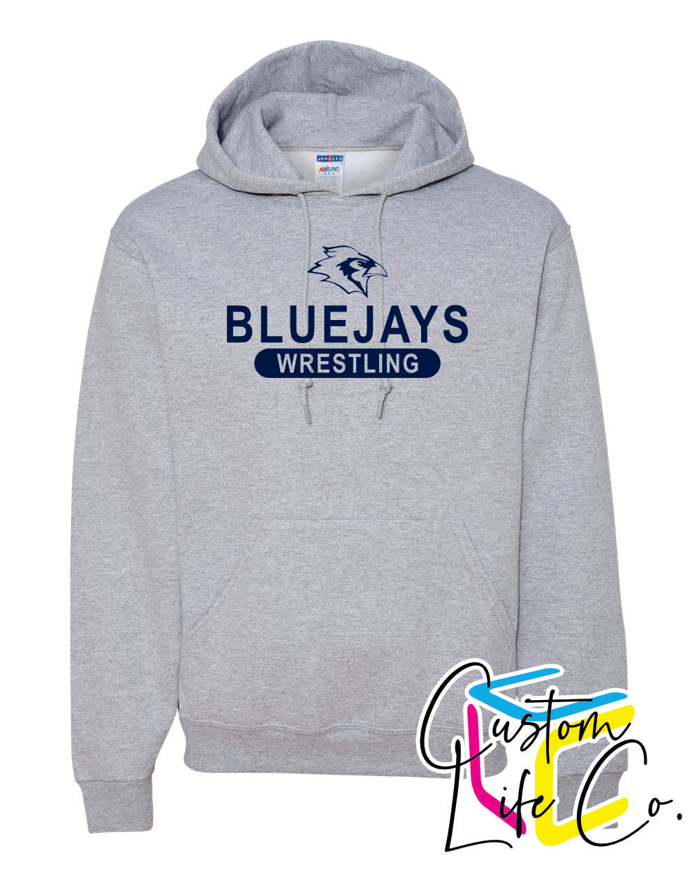 Bluejays Wrestling Adult Hoodie