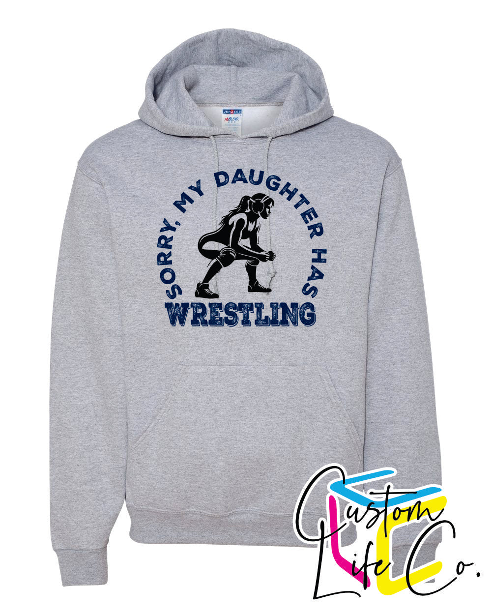 Bluejays Wrestling Daughter Adult Hoodie