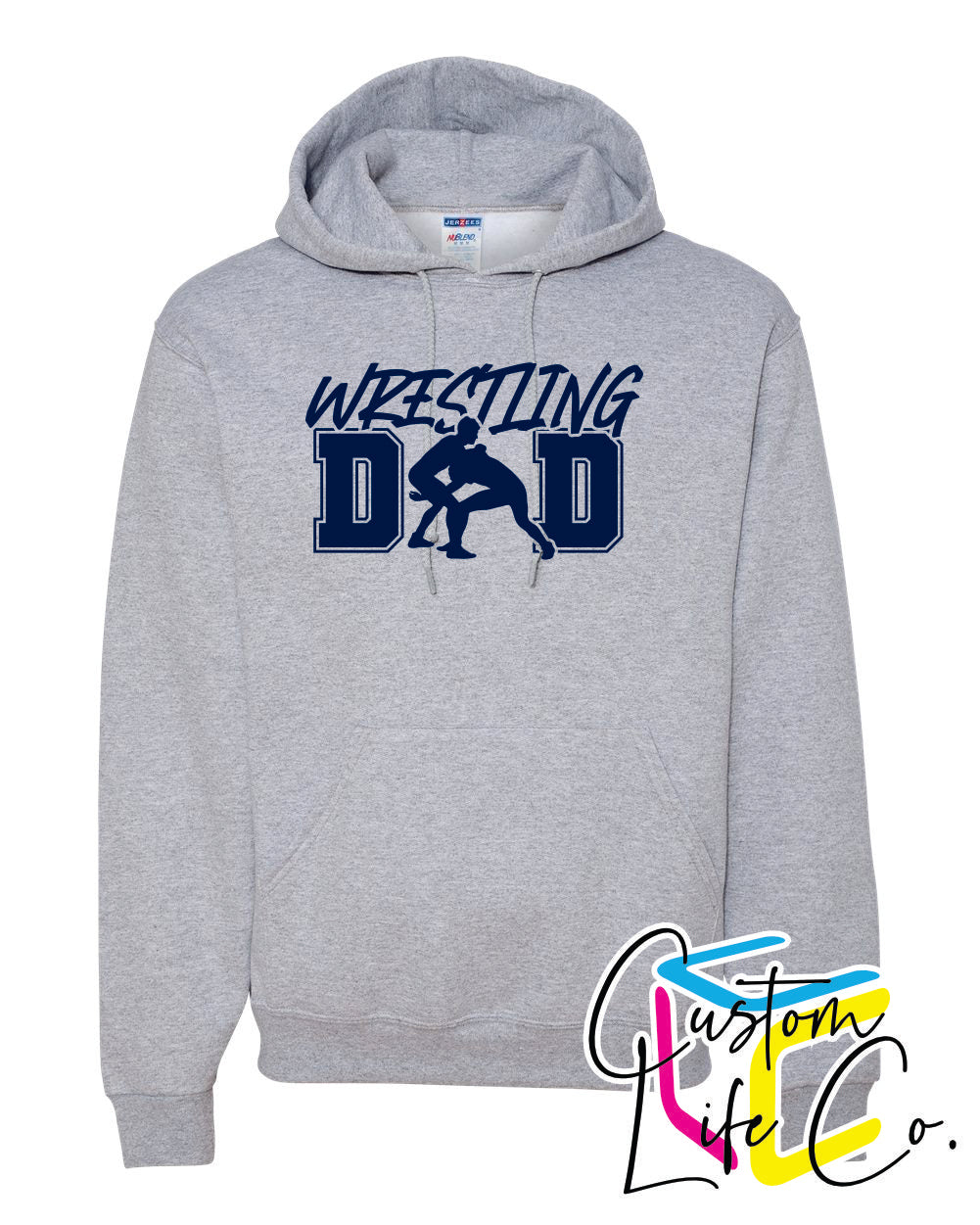 Wrestling Dad Adult Hoodie