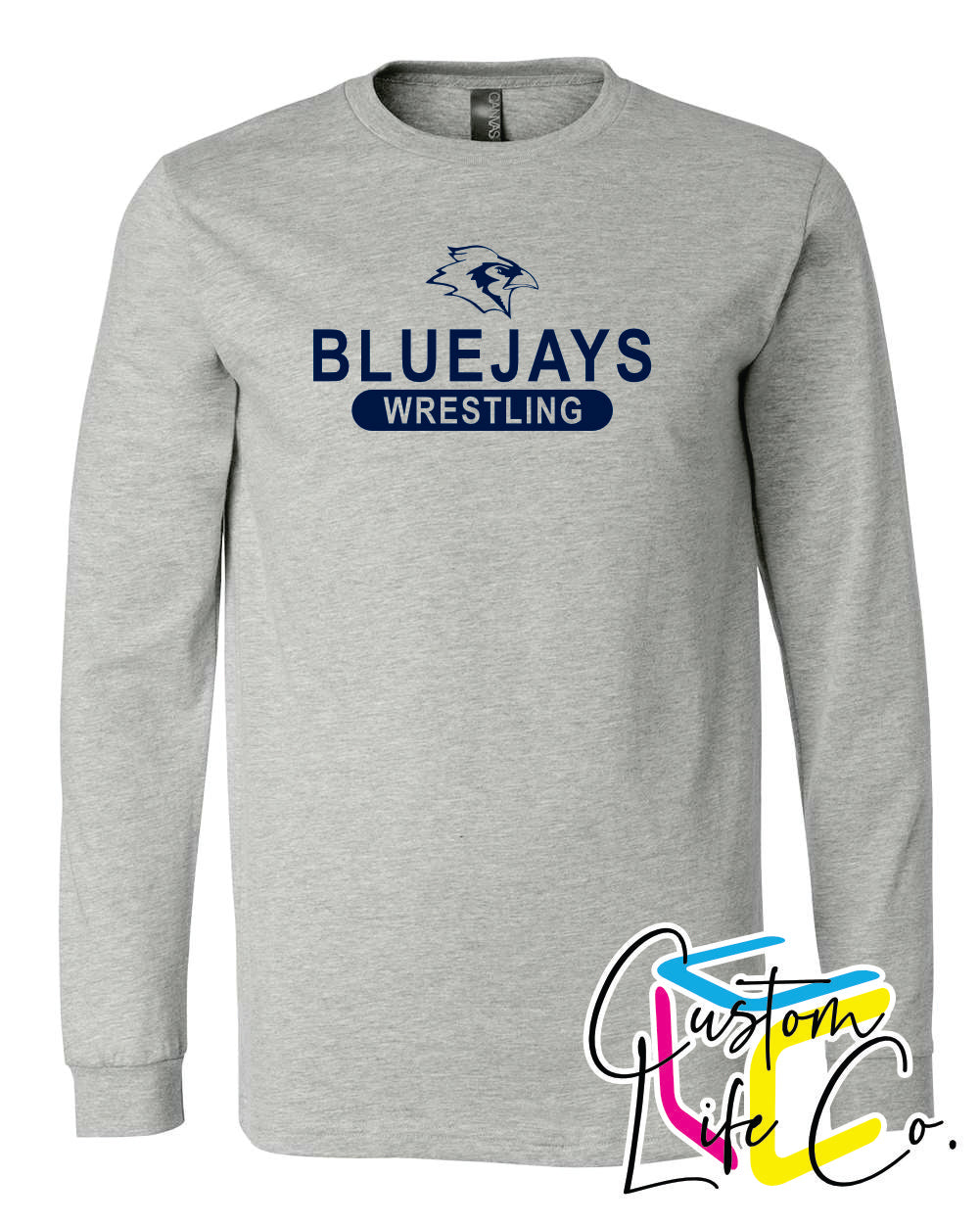 Bluejays Wrestling Adult Long Sleeve