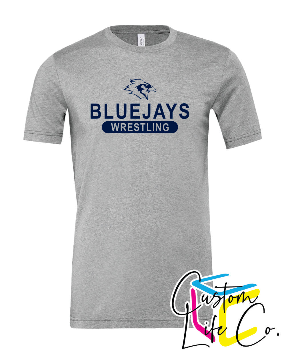 Bluejays Wrestling Adult T-Shirt