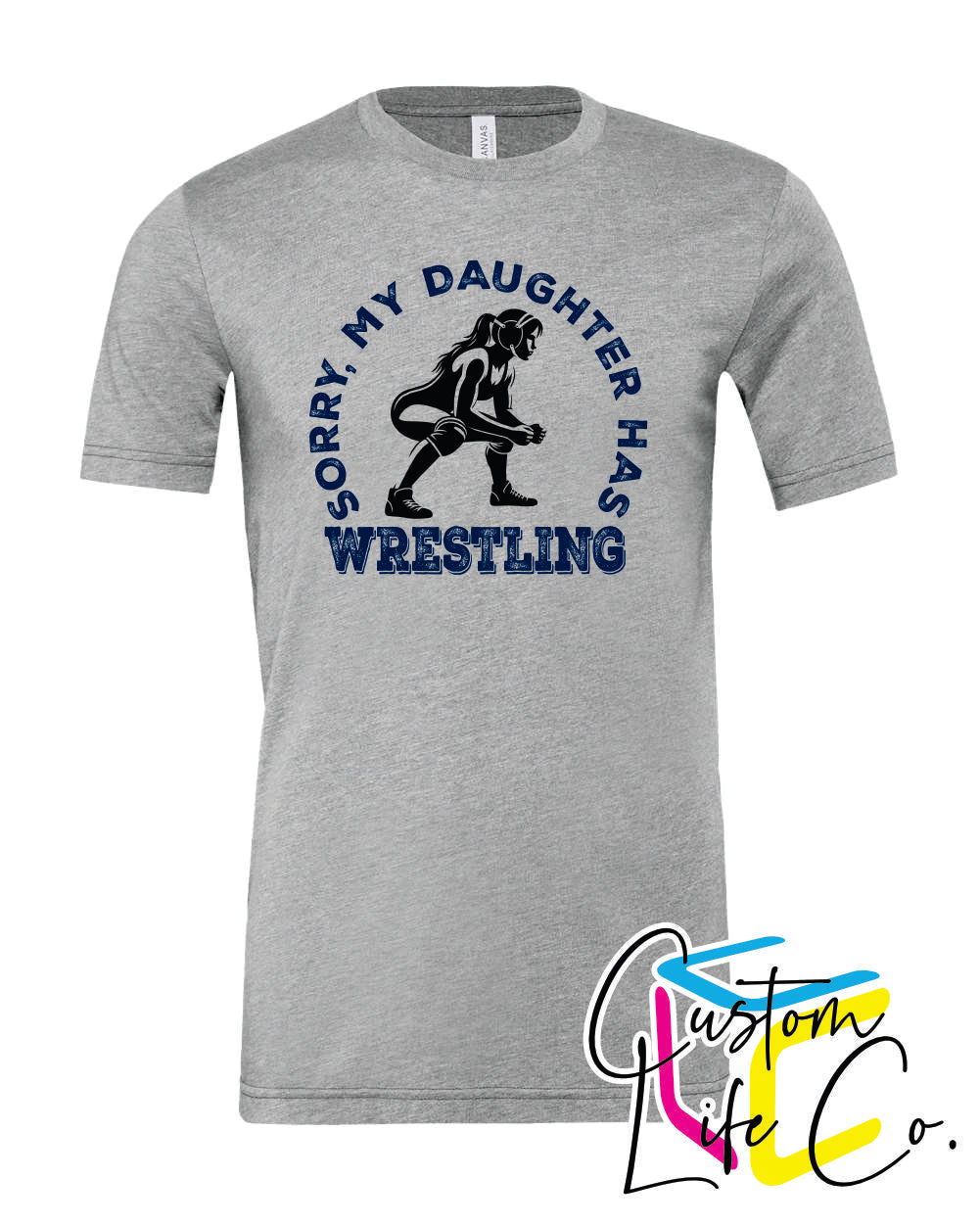 Bluejays Wrestling Daughter Adult T-Shirt