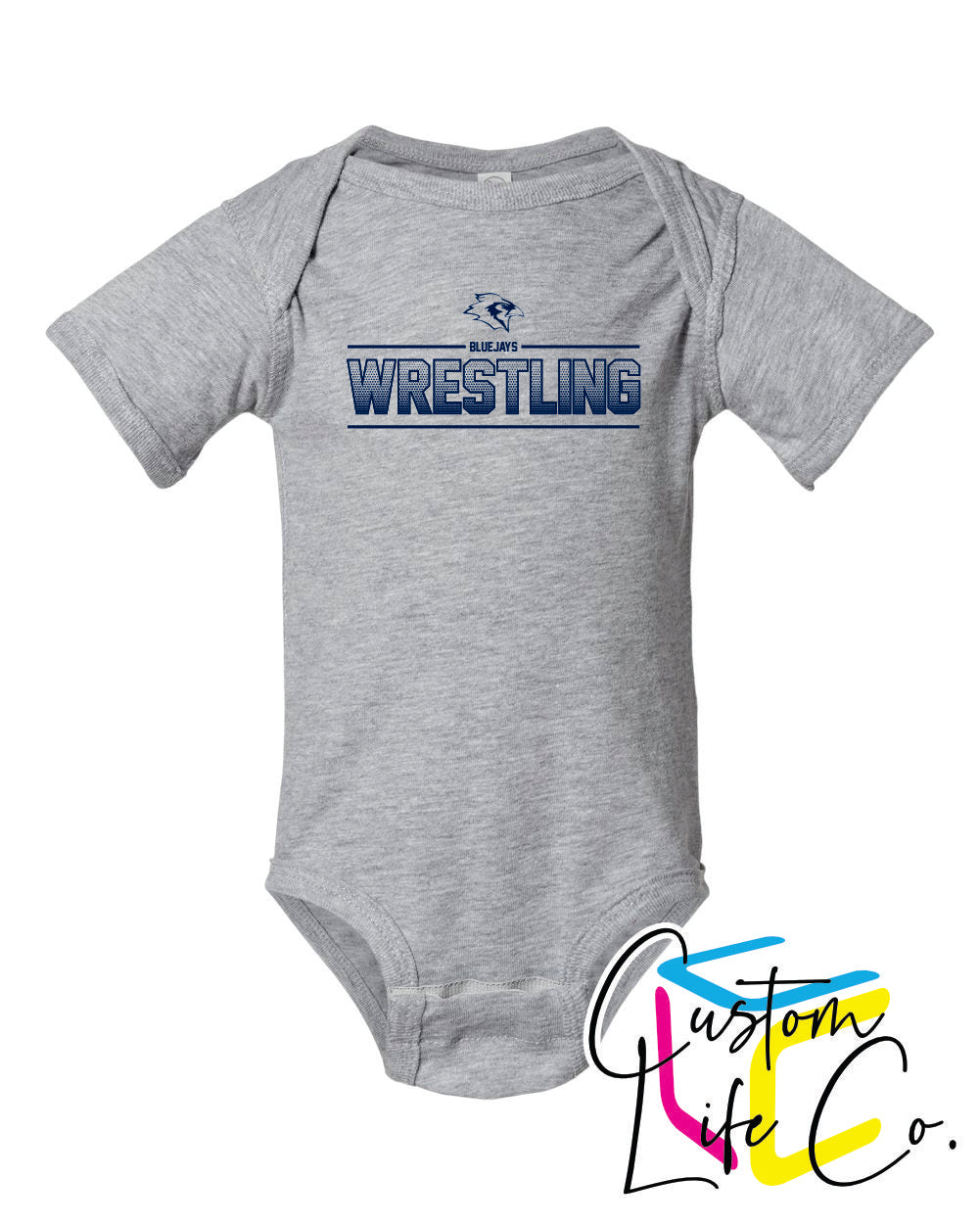 Bluejays Wrestling Ombre Infant Onesie