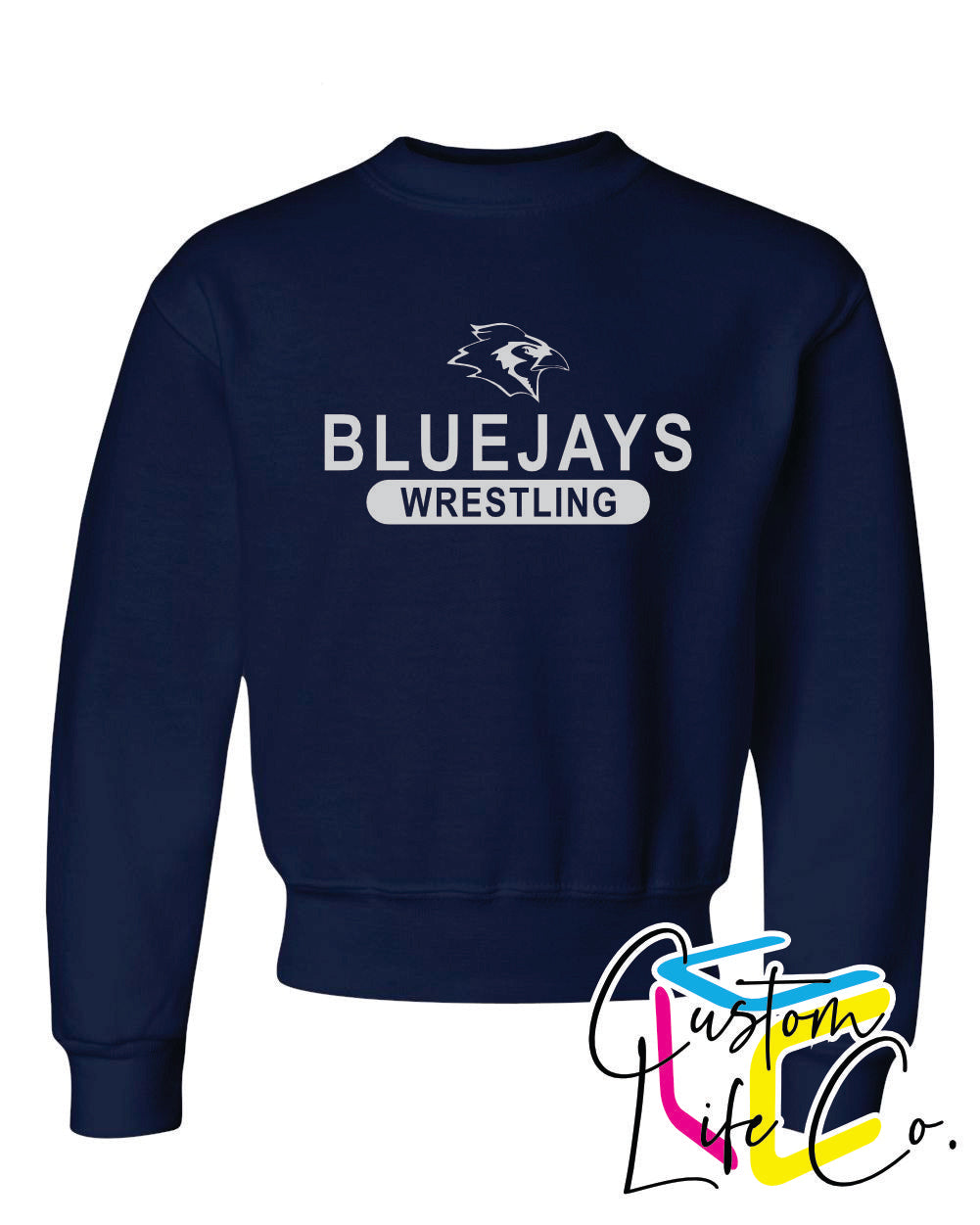 Bluejays Wrestling Youth Crewneck