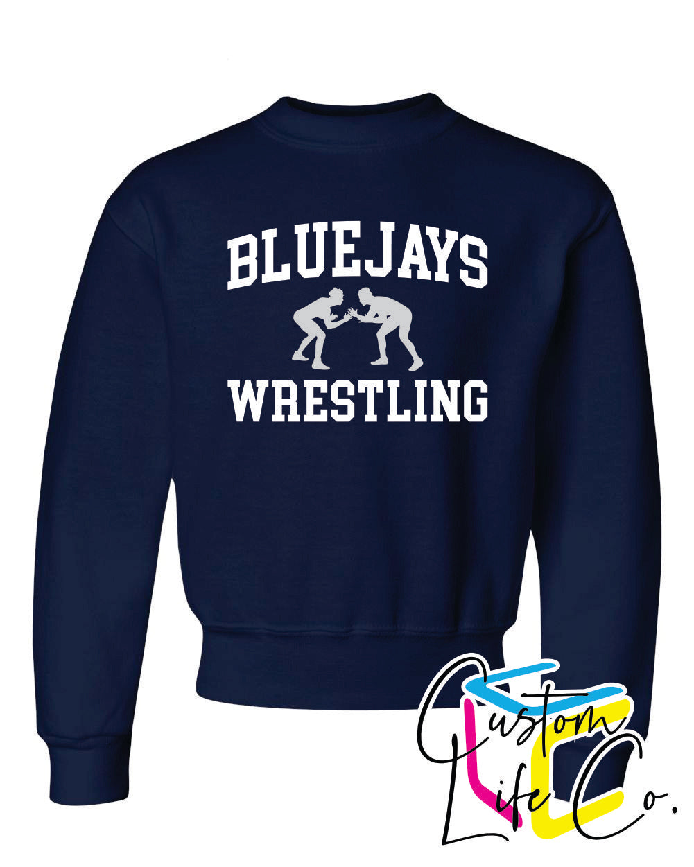 Bluejays Wrestlers Youth Crewneck