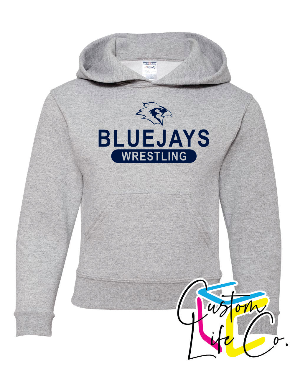 Bluejays Wrestling Youth Hoodie