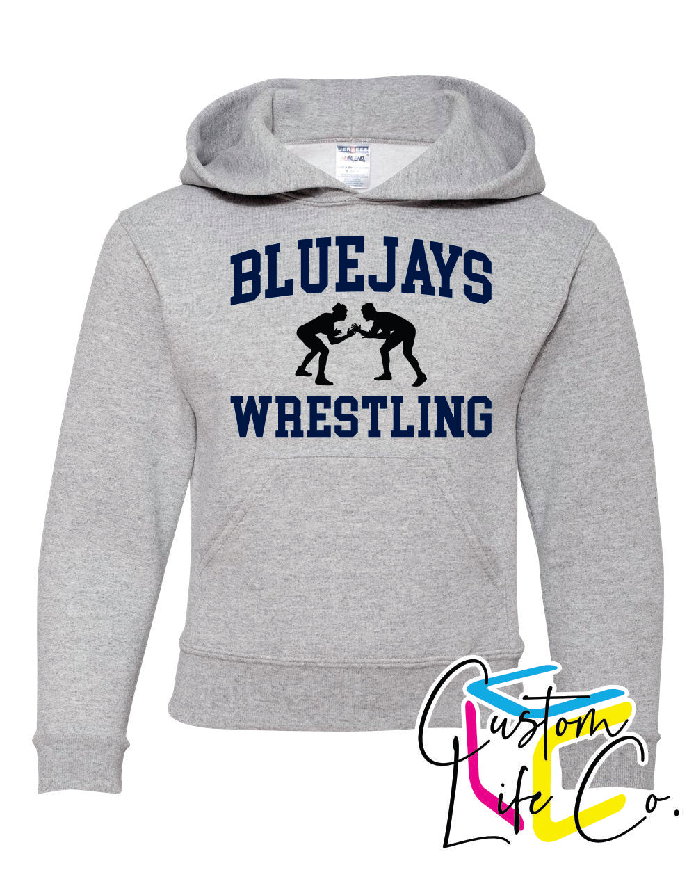 Bluejays Wrestlers Youth Hoodie