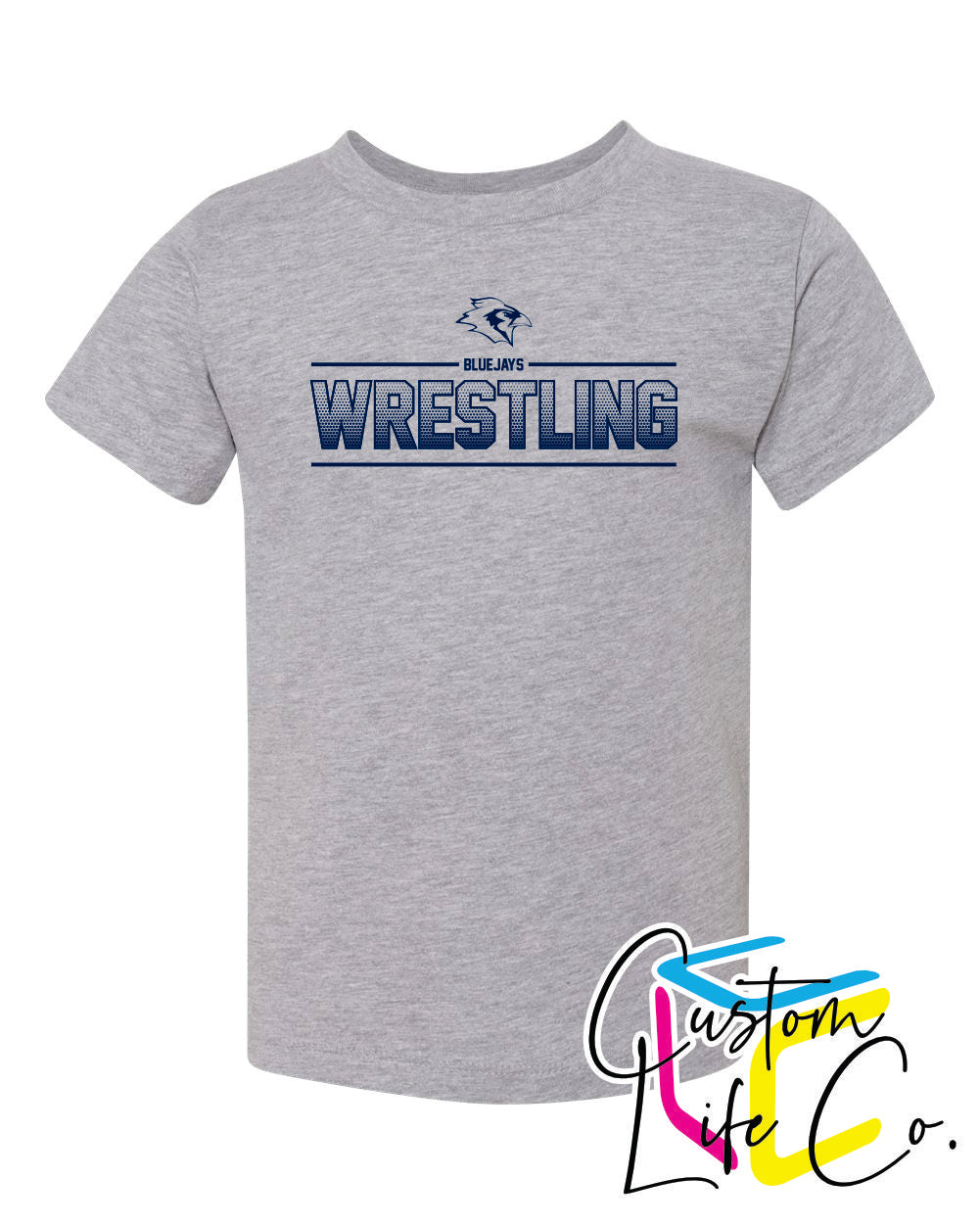 Bluejays Wrestling Ombre Youth T-Shirt