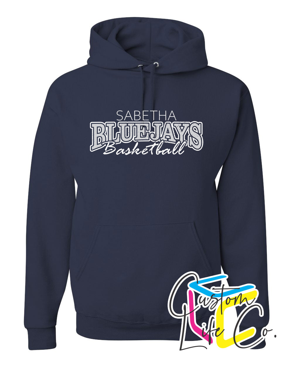 Sabetha Bluejays Basketball Adult Hoodie