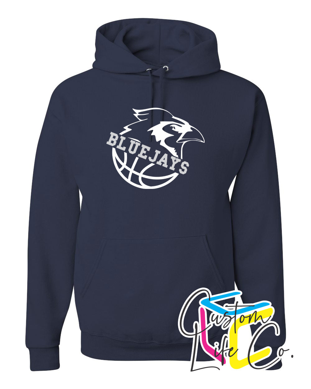 Bluejays Basketball Adult Hoodie