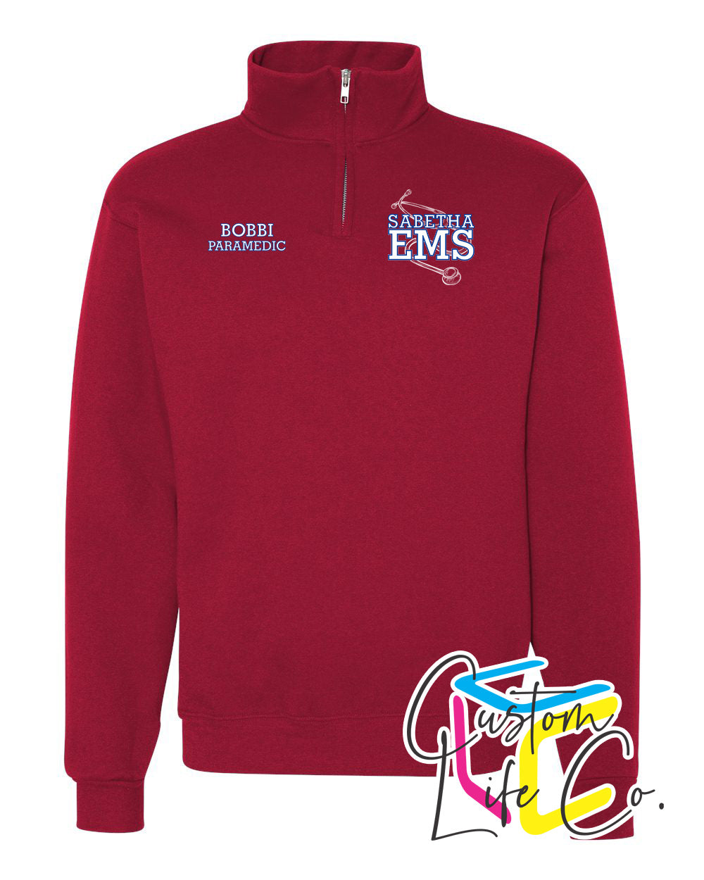 Sabetha EMS Fleece Quarter-Zip - Jerzees