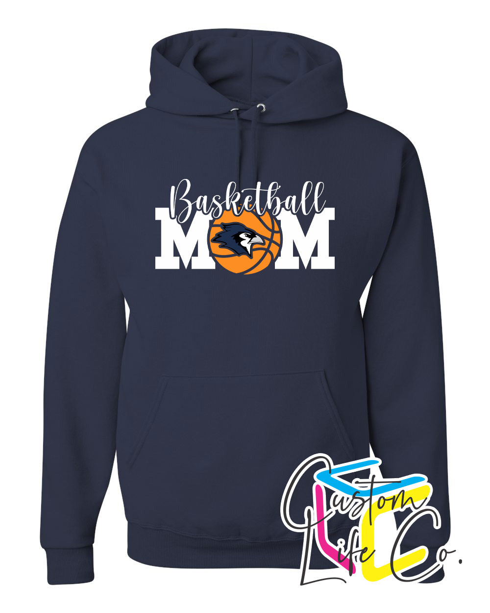 Bluejays Basketball Mom Adult Hoodie