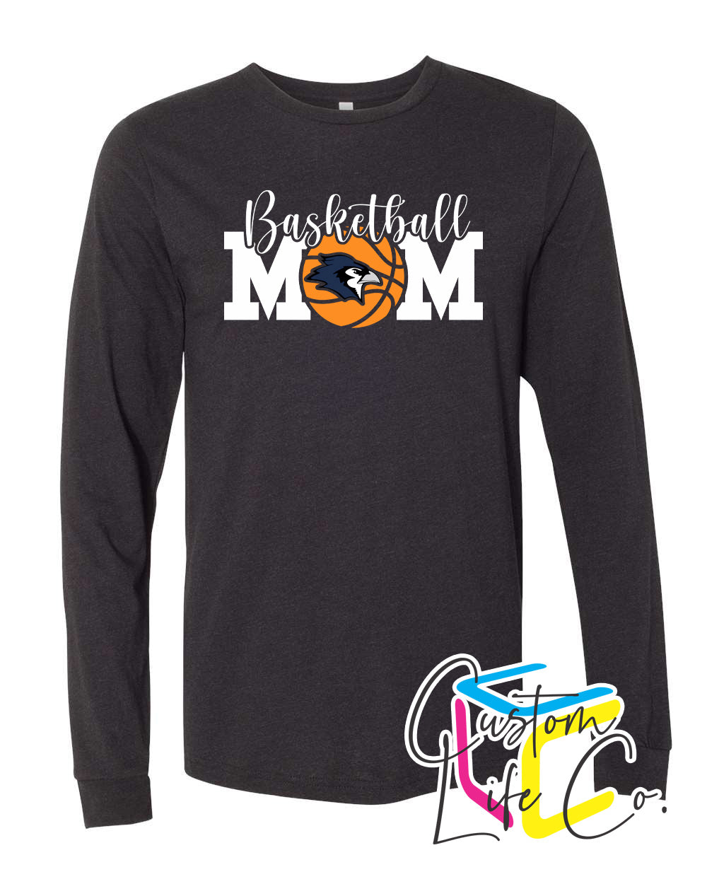 Bluejays Basketball Mom Adult Long Sleeve Shirt
