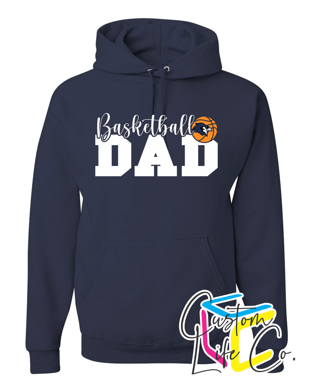 Bluejays Basketball Dad Adult Hoodie