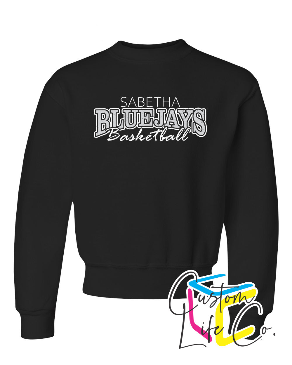 Sabetha Bluejays Basketball Youth Crewneck