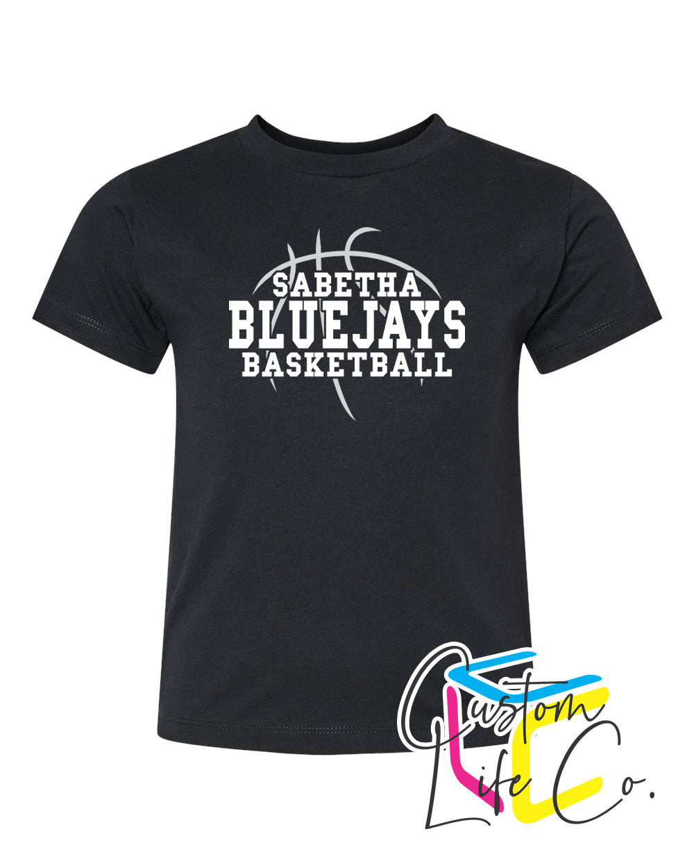 Sabetha Bluejays with Basketball Toddler T-shirt