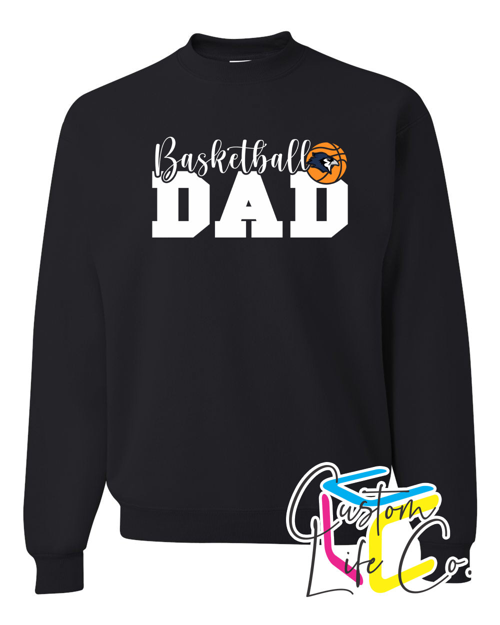 Bluejays Basketball Dad Adult Crewneck