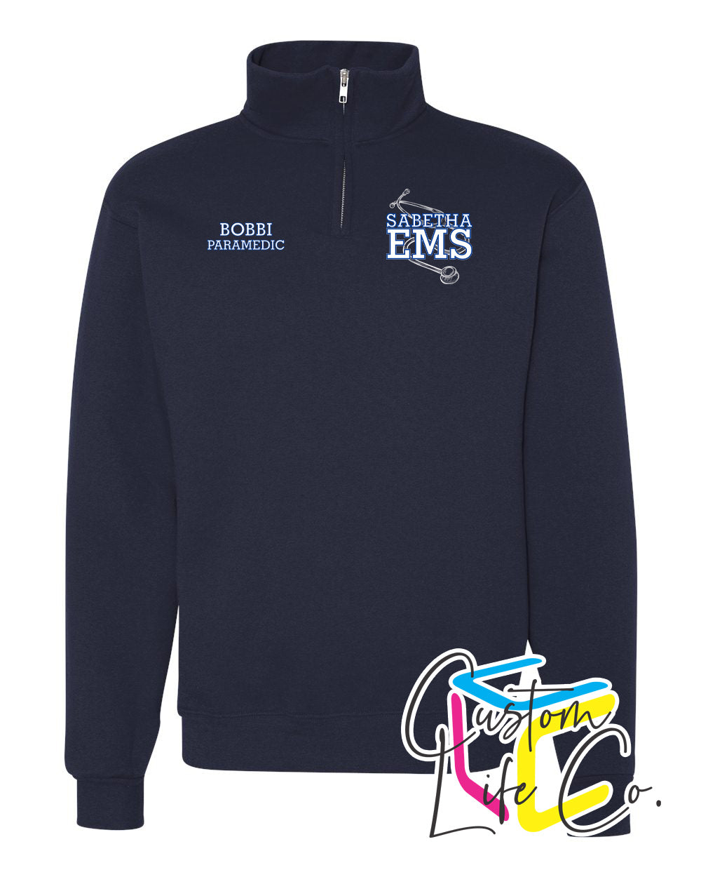 Sabetha EMS Fleece Quarter-Zip - Jerzees