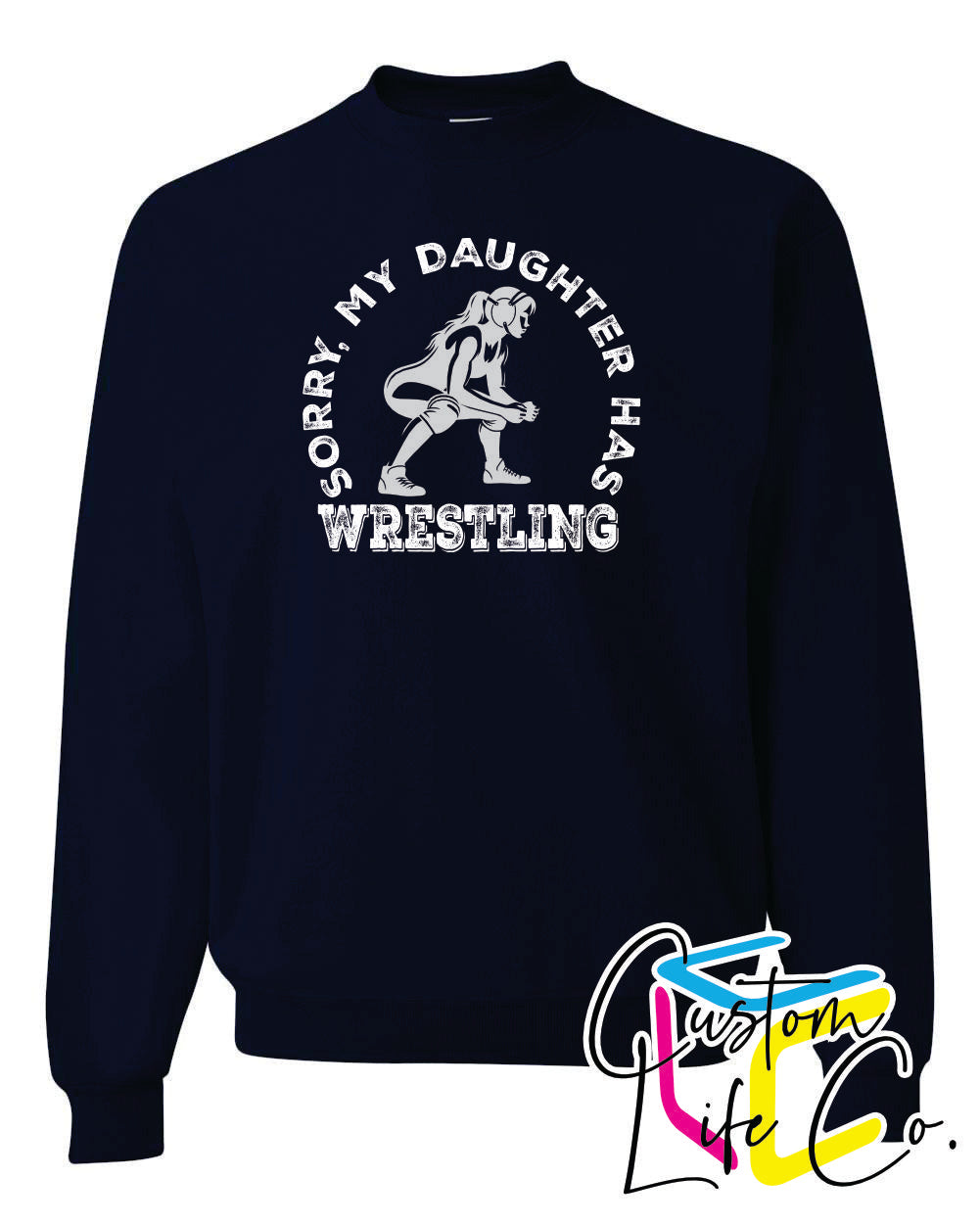 Bluejays Wrestling Daughter Adult Crewneck