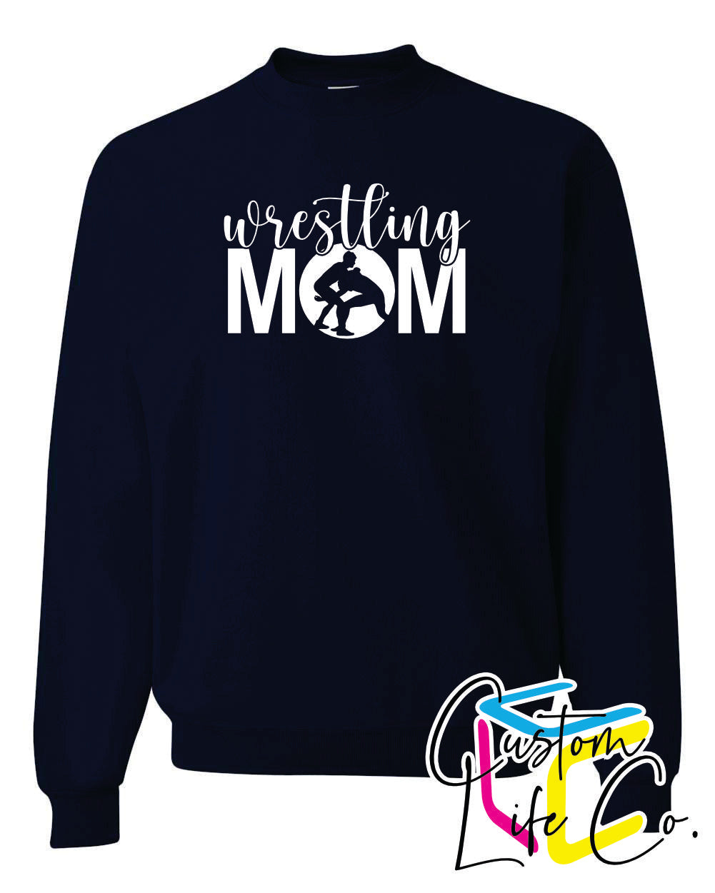 Wrestling Mom Adult Crewneck