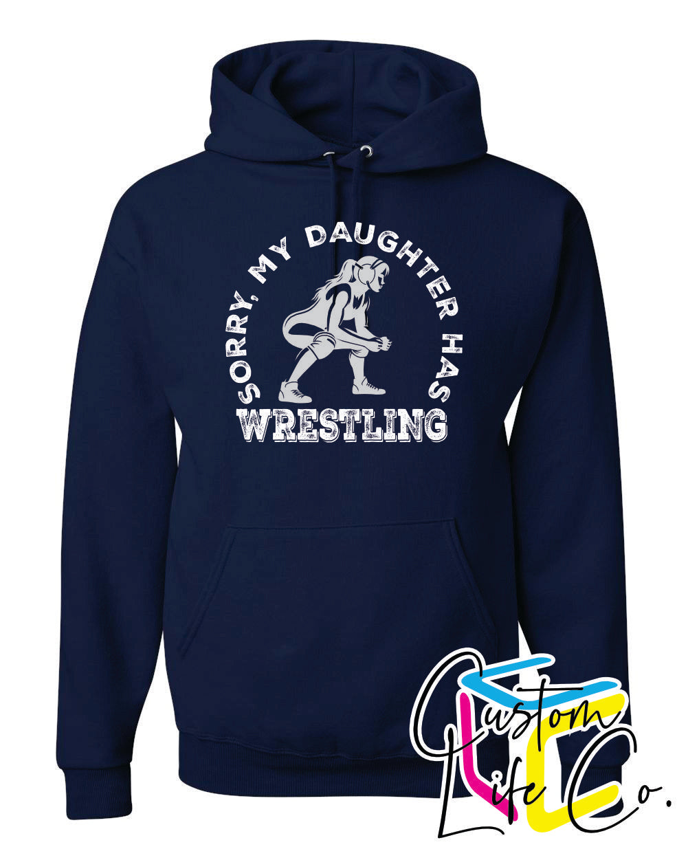 Bluejays Wrestling Daughter Adult Hoodie