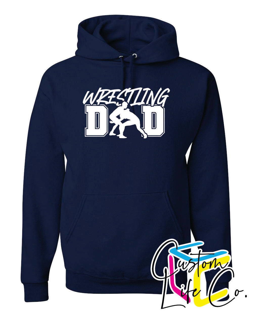 Wrestling Dad Adult Hoodie