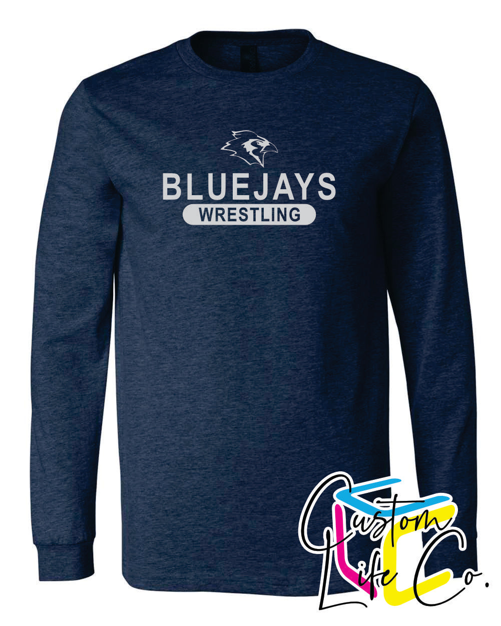 Bluejays Wrestling Adult Long Sleeve