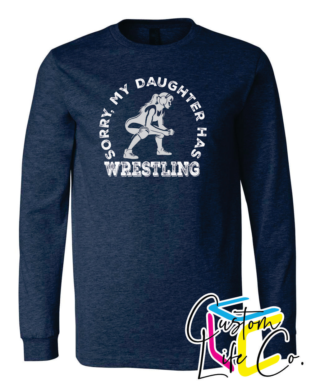 Bluejays Wrestling Daughter Adult Long Sleeve